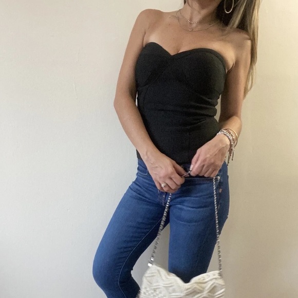 Guess Y2K Body-Con Strapless Tube Top 🖤🖤 - Picture 10 of 16